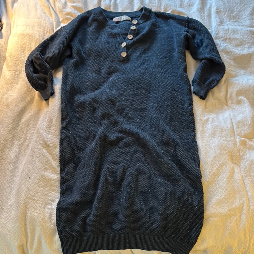 Free People Beach Oversized Navy Sweater Dress